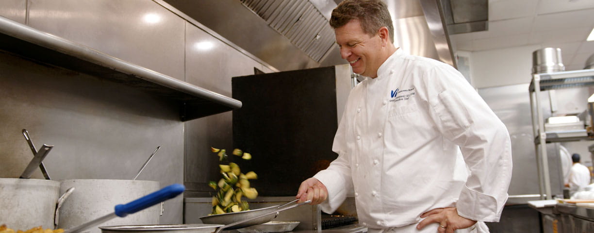 Executive Chef Greg Strickland cooks at Vi at Highlands Ranch.