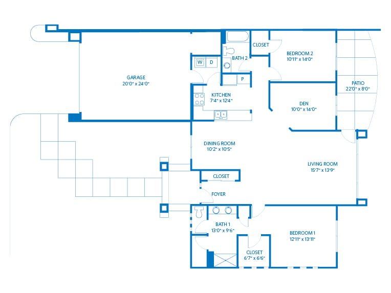 Sonoran - 1711 square feet - 2 Bed, 2 Bath + Den