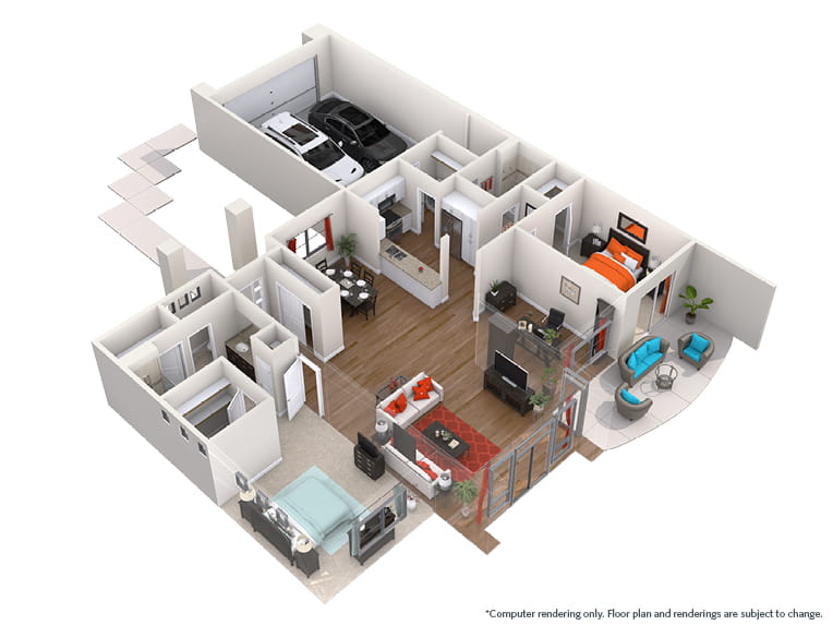 Sonoran - 1711 square feet - 2 Bed, 2 Bath + Den