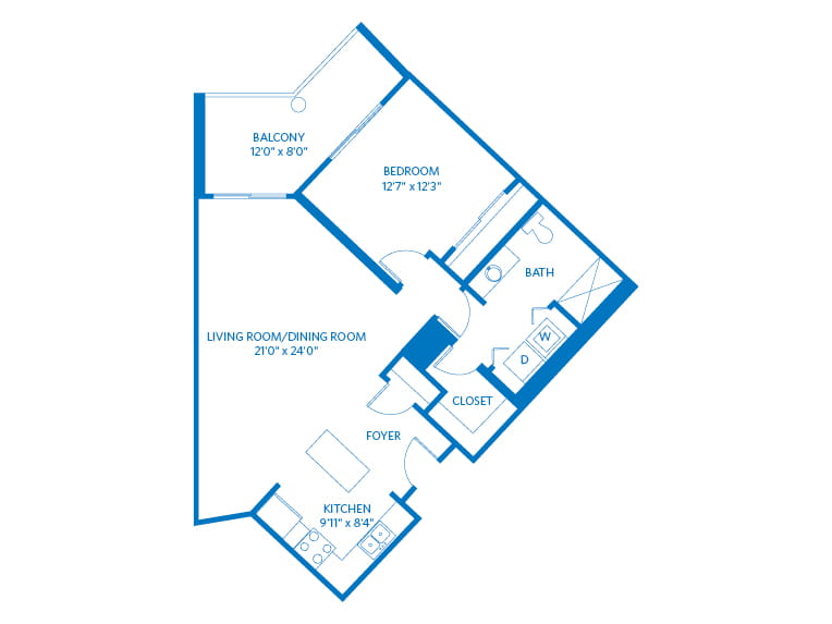 Ocotillo - 895 square feet - 1 Bed, 1 Bath