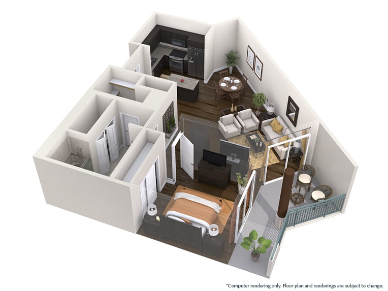 Ocotillo - 895 square feet - 1 Bed, 1 Bath