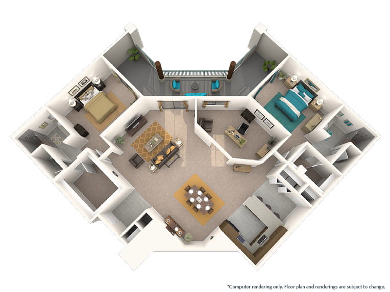 Oleander SE - 1994 square feet - 2 Bed, 2.5 Bath + Den