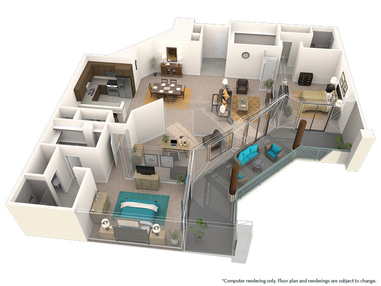 Oleander SE - 1994 square feet - 2 Bed, 2.5 Bath + Den