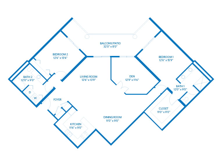 Mesquite - 1742 square feet - 2 Bed, 2 Bath + Den