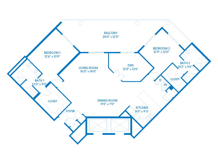Bougainvillea NW - 1805 square feet - 2 Bed, 2.5 Bath + Den