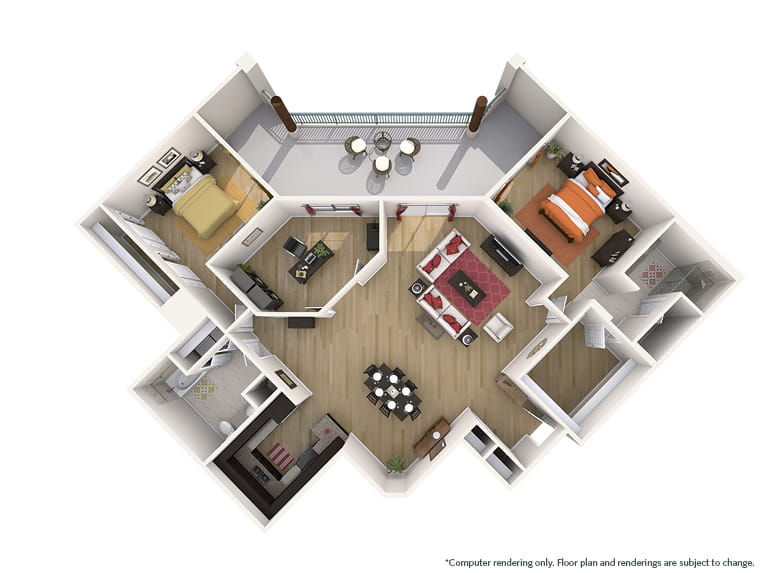 Oleander SW - 1829 square feet - 2 Bed, 2 Bath + Den