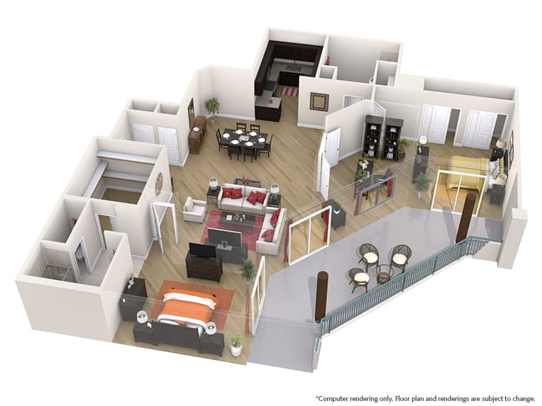 Oleander SW - 1829 square feet - 2 Bed, 2 Bath + Den