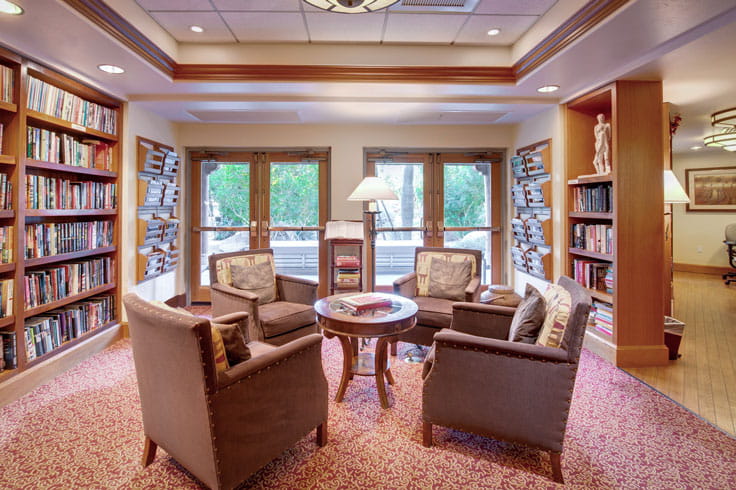 The library at Vi at Grayhawk