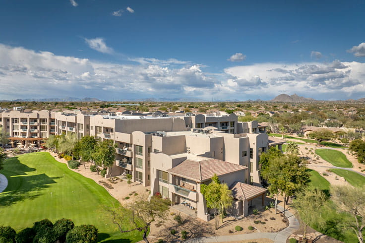 Aerial view of Vi at Grayhawk.