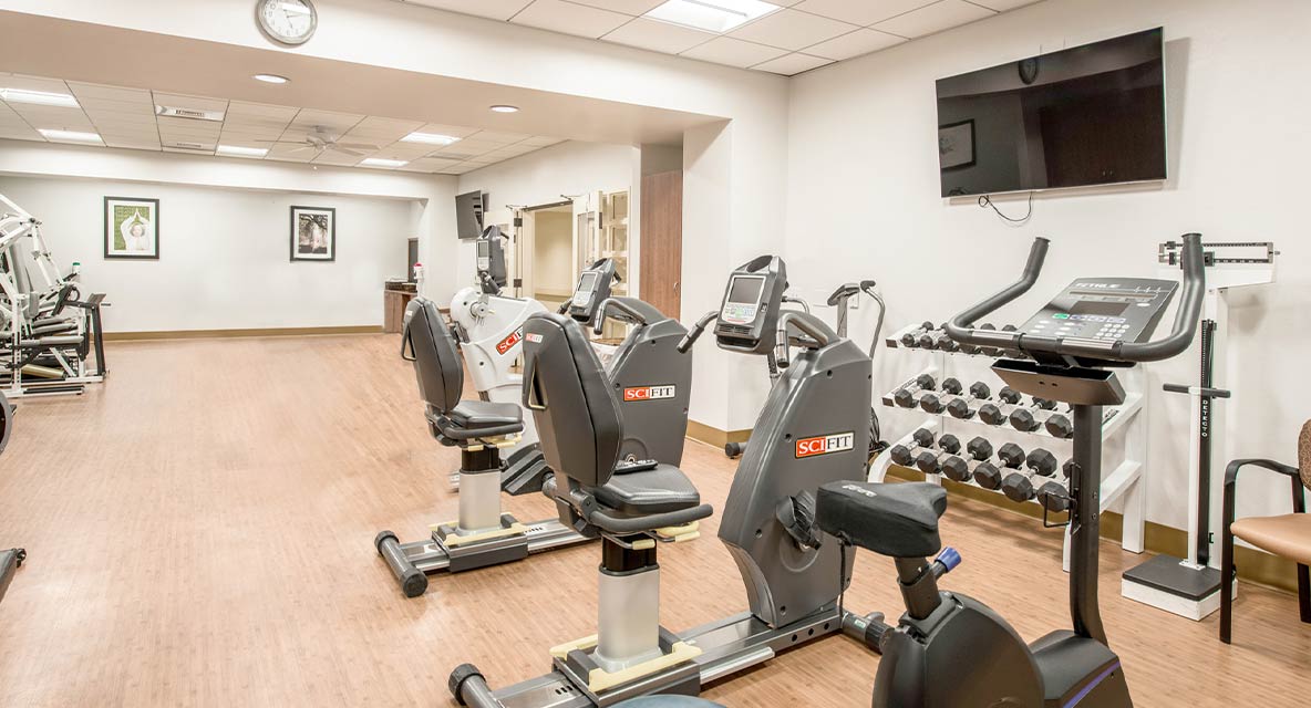 Vi at Grayhawk fitness room. 