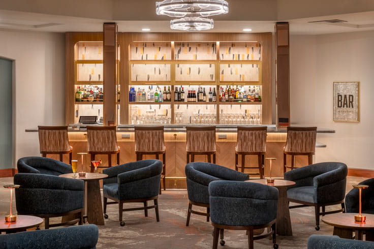 The newly renovated bar at Vi at Grayhawk.