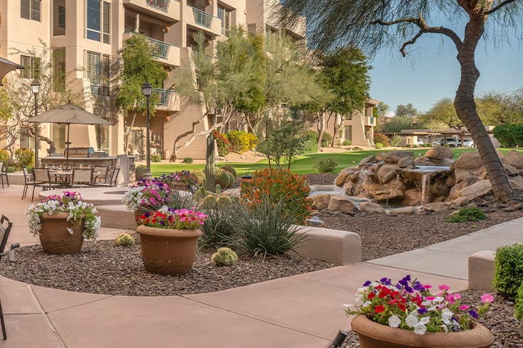 Vi at Grayhawk walking path.