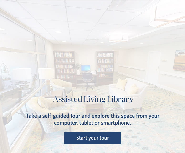 Assisted Living Library virtual tour. 