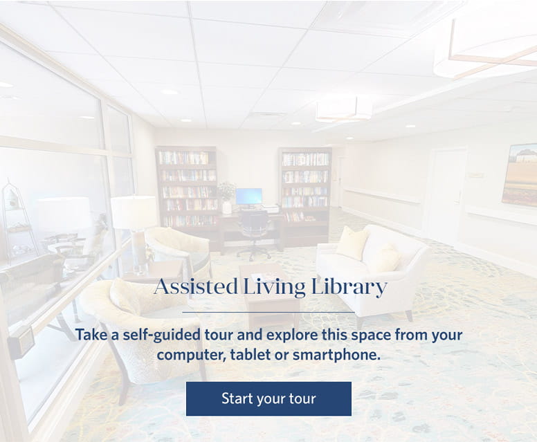 Assisted Living Library virtual tour.
