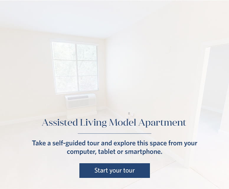 Assisted Living Model Apartment virtual tour.
