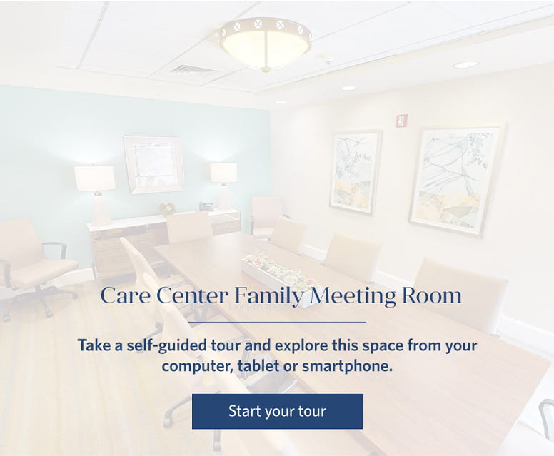 Care Center Family Meeting Room virtual tour. 