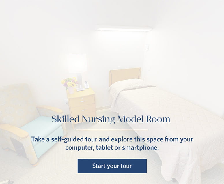 Skilled Nursing Model Room virtual tour. 