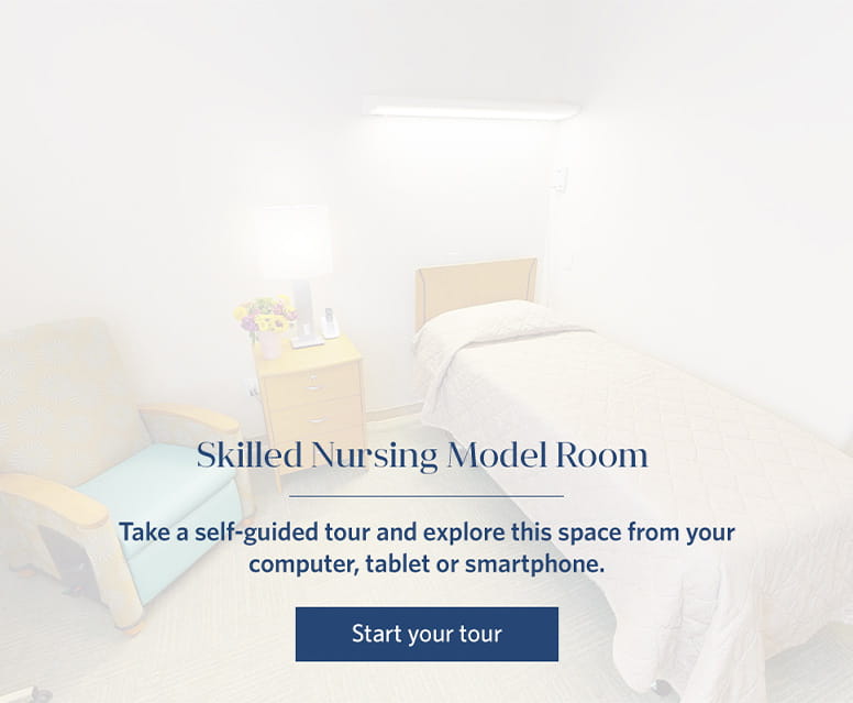 Skilled Nursing Model Room virtual tour.