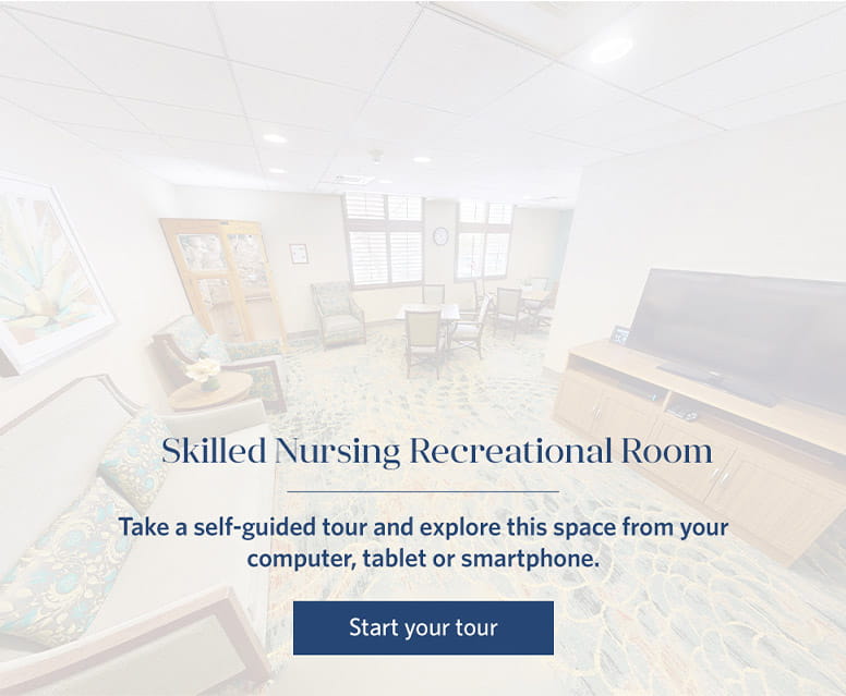 Skilled Nursing Recreational Room virtual tour.