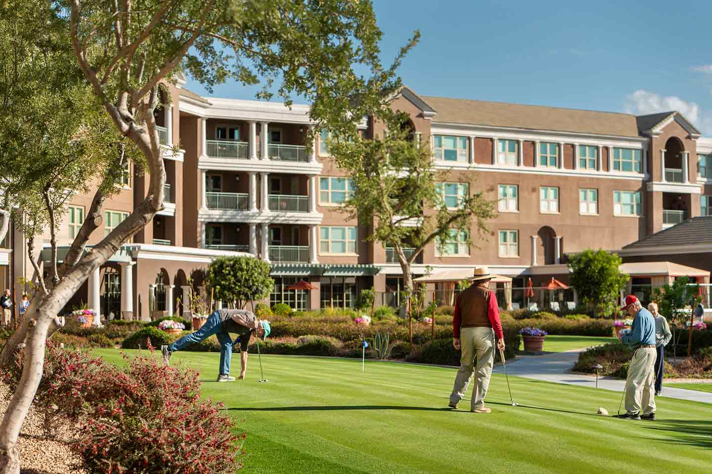 Putting green at Vi at Silverstone.