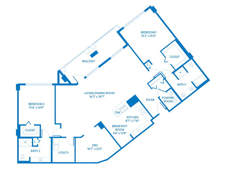 Vi at Silverstone Ravello 2D floor plan.