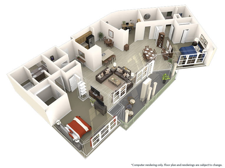 Vi at Silverstone Ravello 2D floor plan.