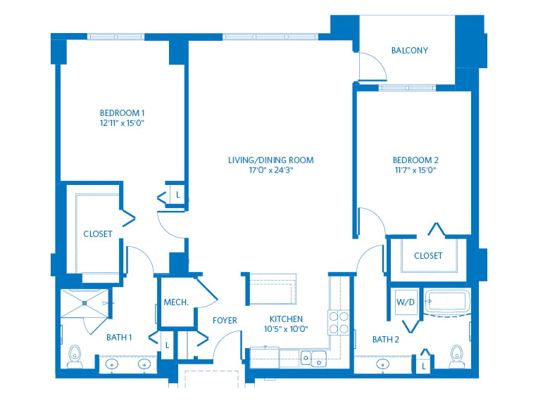 Firenza - 1491 square feet - 2 Bed, 2 Bath