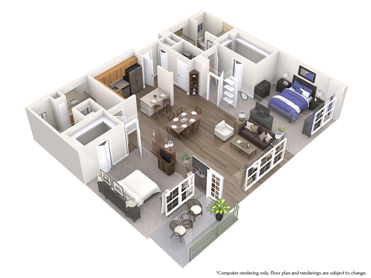 Firenza - 1491 square feet - 2 Bed, 2 Bath