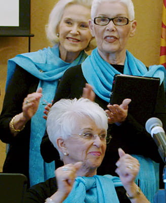 Vi at Silverstone’s community choir: The Vi Tones