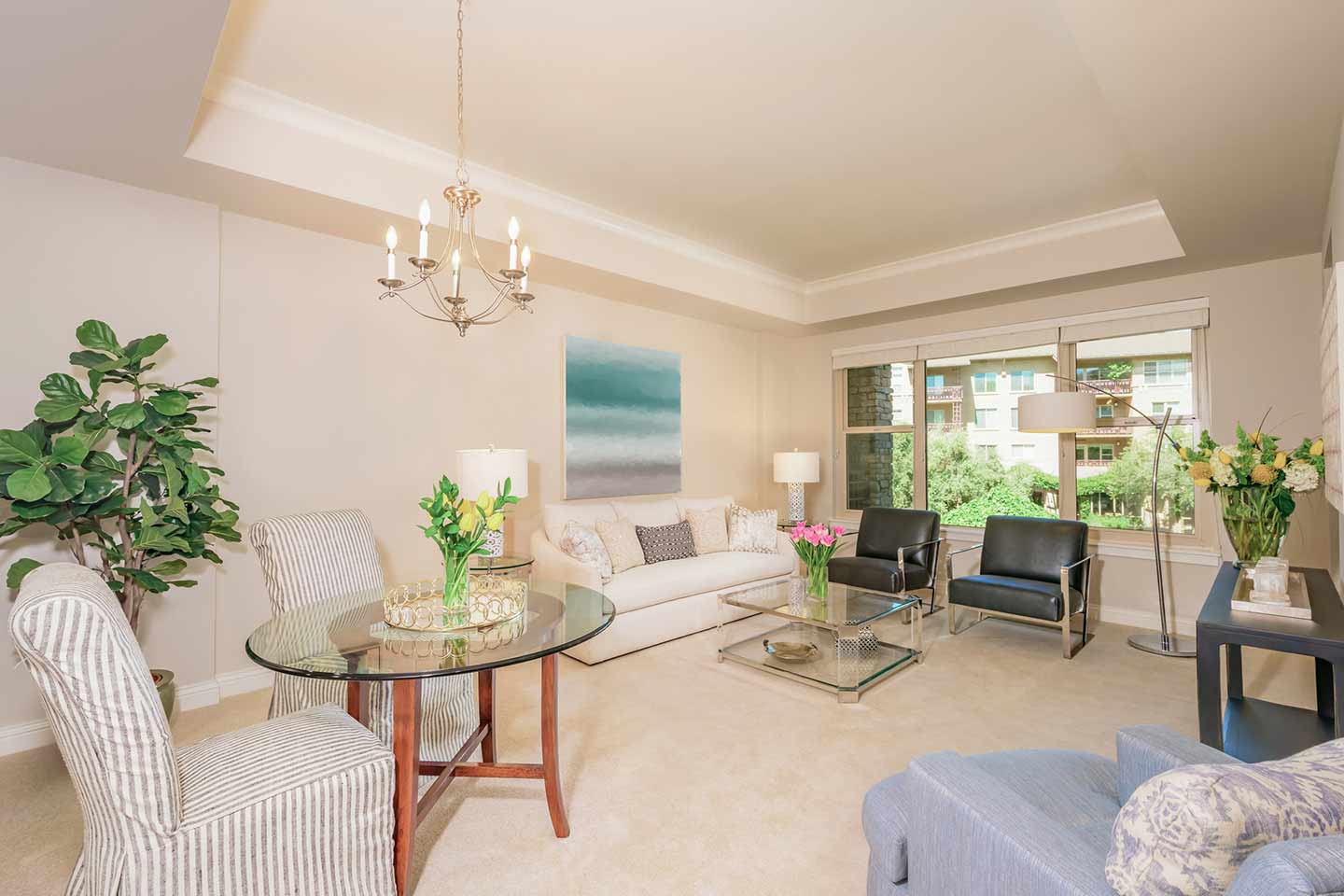 Vi at Palo Alto home living room.