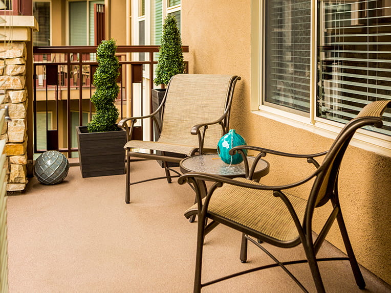 Mendocino - 928 square feet - 1 Bed, 1 Bath balcony. 