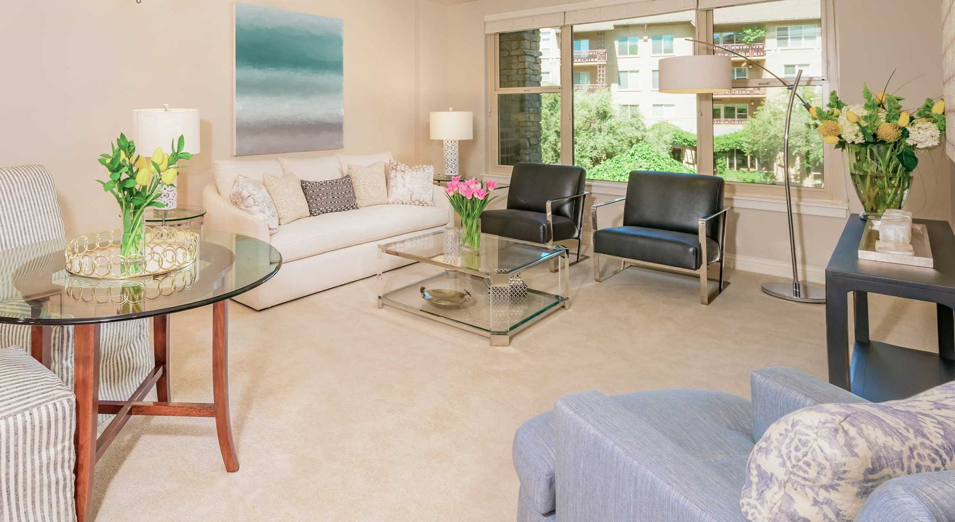 Vi at Palo Alto home living room. 