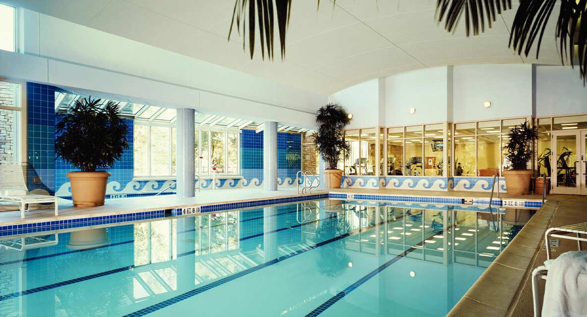 Vi at Palo Alto indoor pool. 