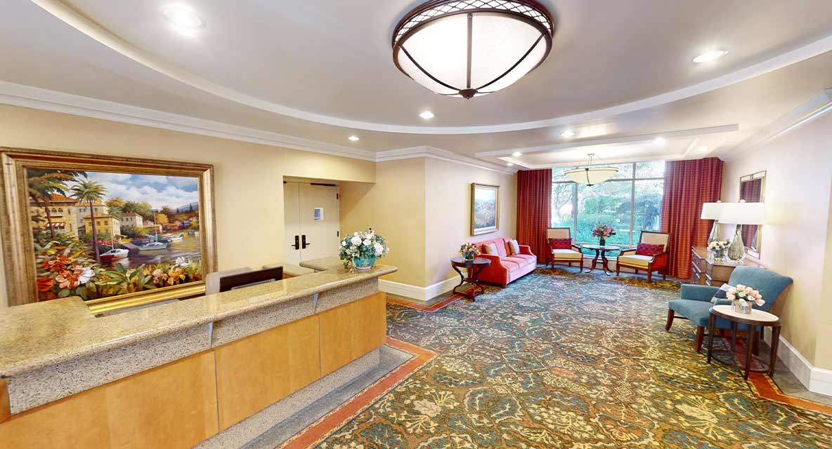 Assisted Living Lobby - Vi at Palo Alto Care Center