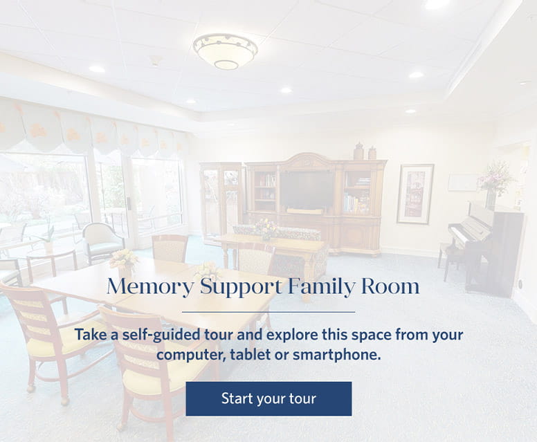 Memory Support Family Room - Vi at Palo Alto Care Center