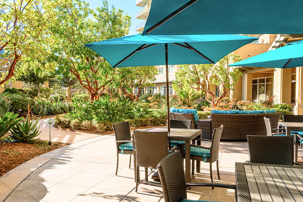 Outdoor space at Vi at La Jolla Village