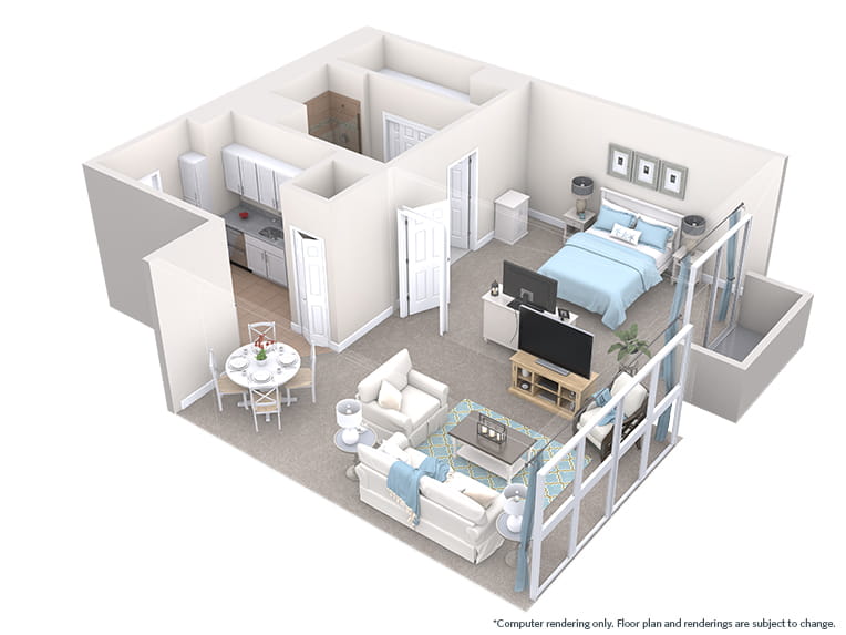 Palmilla - 693 square feet - 1 Bed, 1 Bath
