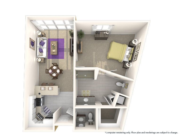 Arboles - 850 square feet - 1 Bed, 1.5 Bath