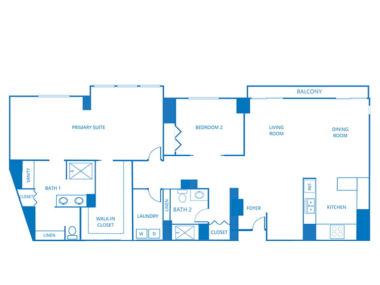 Grand Capri - 1962 square feet - PH 2 Bed, 2 Bath 