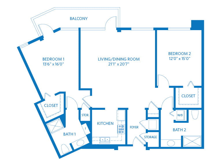 Vista - 1452 square feet - PH 2 Bed, 2 Bath