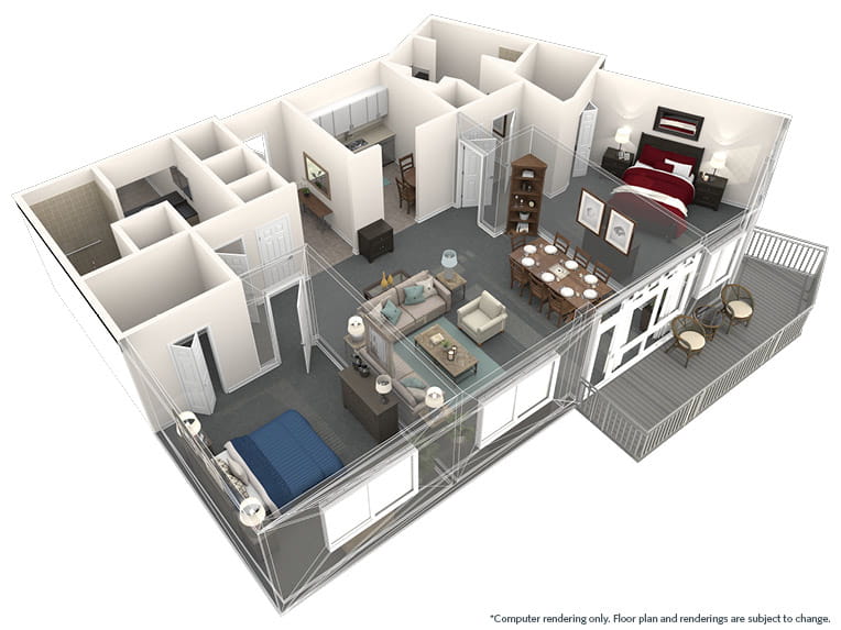 Vista - 1452 square feet - PH 2 Bed, 2 Bath