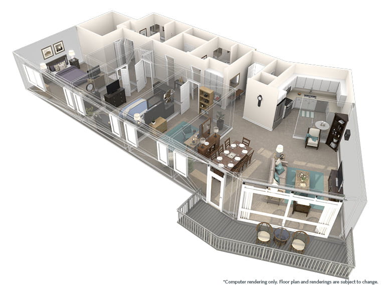 Sierra - 1958 square feet - PH 2 Bed, 2 Bath + Den