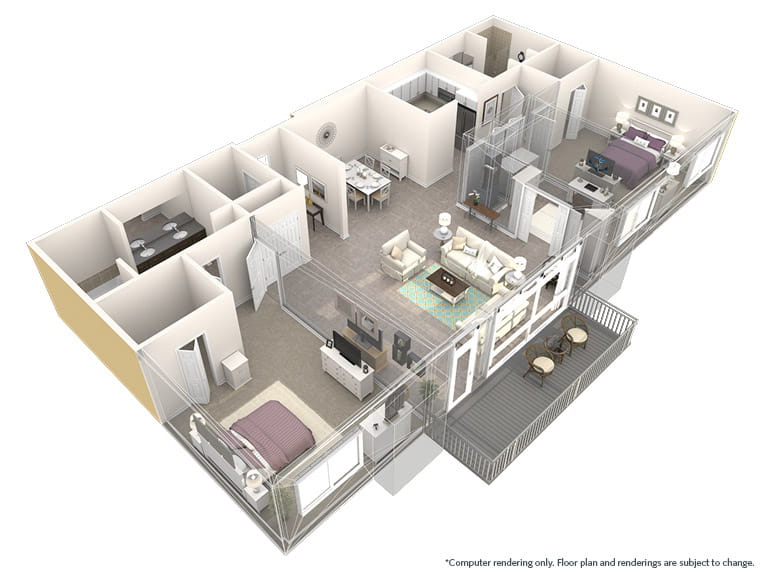 Coronado - 1997 square feet - PH 2 Bed, 2 Bath + Den