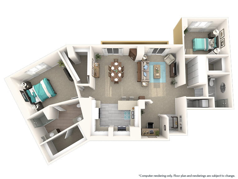 Lucido - 1660 square feet - 2 Bed, 2 Bath + Den