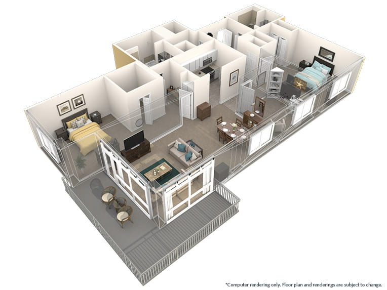 Palmas - 1842 square feet - 2 Bed, 2 Bath + Den