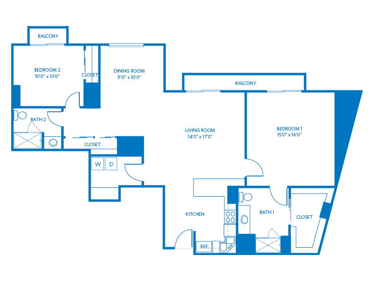 Prado - 1425 square feet - 2 Bed, 2 Bath