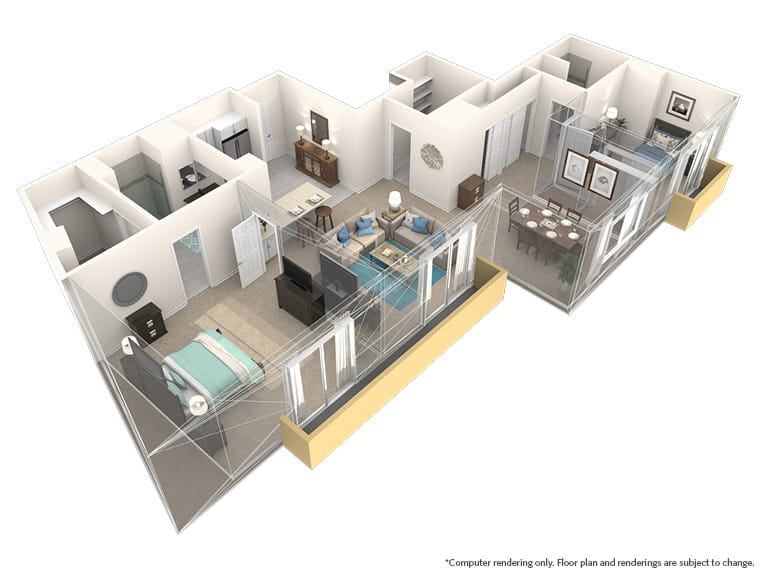 Prado - 1425 square feet - 2 Bed, 2 Bath