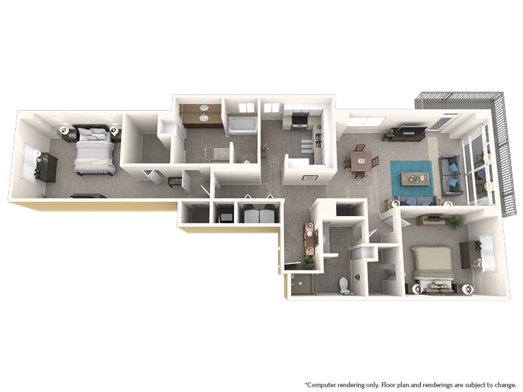 Posada - 1494 square feet - 2 Bed, 2 Bath