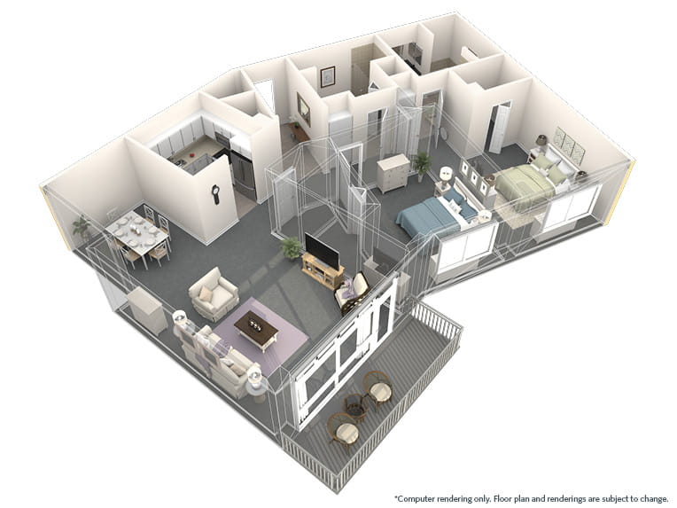 Flores - 1578 square feet - 2 Bed, 2 Bath