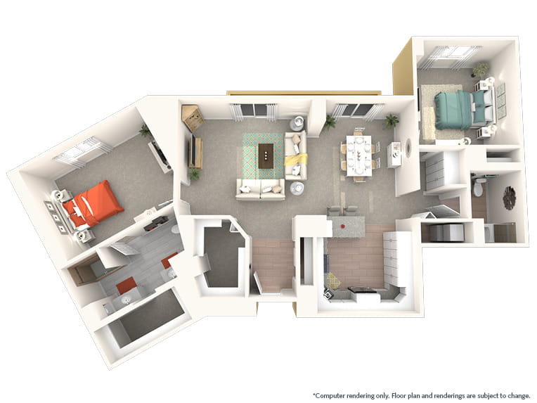 Verano - 1660 square feet - 2 Bed, 2 Bath